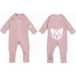 Moniel Dětský rostoucí overal Kočka Pastel růžová – Sleviste.cz