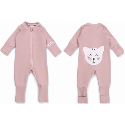 Moniel Dětský rostoucí overal Kočka Pastel růžová – Sleviste.cz