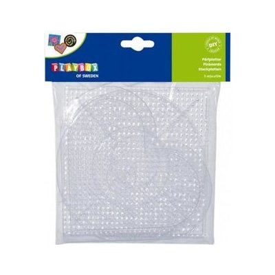 Playbox Destičky pro zažehlovací korálky 3ks, srdce, čtverec, kolečko – Sleviste.cz