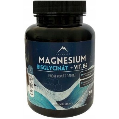 Hrotlife Bisglycinát hořečnatý + vitamín B6 90 kapslí – Hledejceny.cz