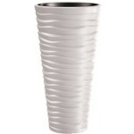 Prosperplast Květináč SAND SLIM bílý 29,6 cm – Hledejceny.cz