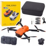 Dron D6 PRO Duální HD Kamera LED Světla Oranžový Lean Toys Děti – Zboží Živě