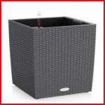 Lechuza Cube Cottage Květináč Antracit 50 cm – Zbozi.Blesk.cz