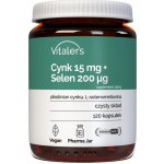 Vitaler's Zinek 15 mg + Selen 200 mcg 120 kapslí – Hledejceny.cz
