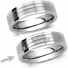 Prsteny SILVEGO L´AMOUR dámský ocelový snubní prsten RRC2095-Z