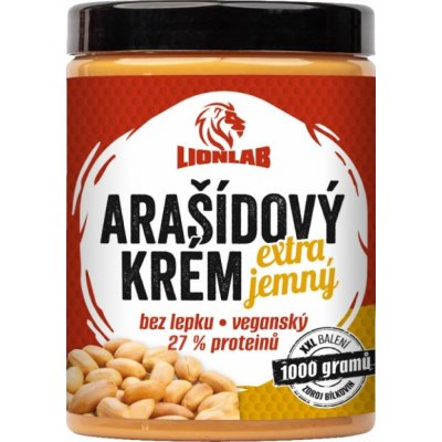 Lionlab Arašídový krém 1000 g lehce křupavý – Sleviste.cz