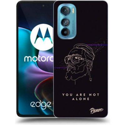 Pouzdro Picasee silikonové Motorola Edge 30 - You are not alone černé