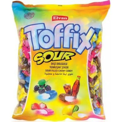 Elvan toffix bonbóny sour 1 kg – Zboží Dáma