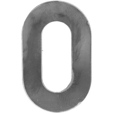 Domovní čísla 0-9, 120x80x3mm, hladká, bez povrchové úpravy Číslo: 1 – HobbyKompas.cz
