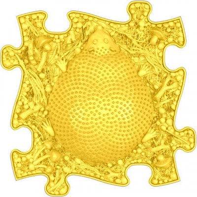 MUFFIK MFK-004-2-1-06 Ortopedická podložka Ježek tvrdý Žlutá – Zboží Dáma