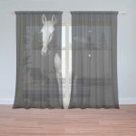 Sablio Záclony Kůň ve stínu: 2ks 150x250cm – Hledejceny.cz