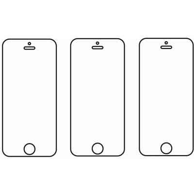 Ochranná fólie Hydrogel Apple iPhone 5/5C/5S/SE, 3ks – Zboží Mobilmania