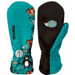 Wamu Dětské softshellové rukavice Medvědi Tyrkysová – Zboží Dáma