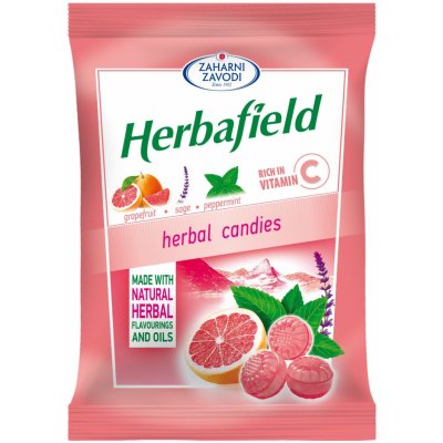 Herbafield Bylinné bonbóny s grapefruitem 75 g – Sleviste.cz