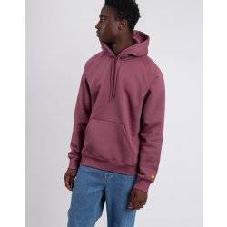 Carhartt WIP Hooded Chase Sweat Dusty Fuchsia / Gold