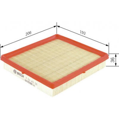 Vzduchový filtr BOSCH F 026 400 581 – Hledejceny.cz