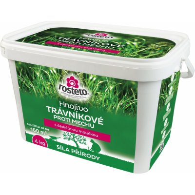 Rosteto Hnojivo s čedičovou moučkou - trávníkové proti mechu 4 kg – Sleviste.cz