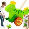 Dřevěná hračka Viga jezdící dinosaurus