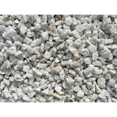 Mramorová drť, Matně bílá, více frakcí 4-8 mm, 1 tuna – Zboží Dáma