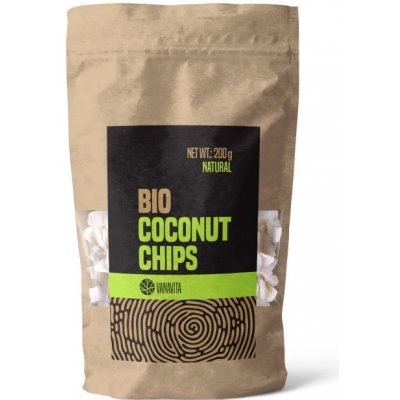VanaVita BIO Kokosové čipsy natural 200 g – Hledejceny.cz