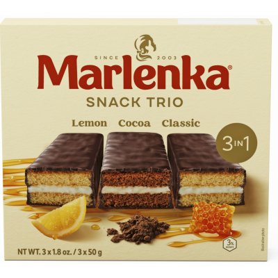 Marlenka Triopack Medové Snacky 3 x 50 g – Zboží Dáma