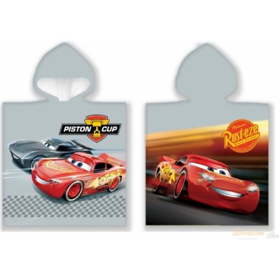 Carbotex Pončo Cars 3 Blesk McQueen a Storm 50 x 110 cm – Zboží Mobilmania