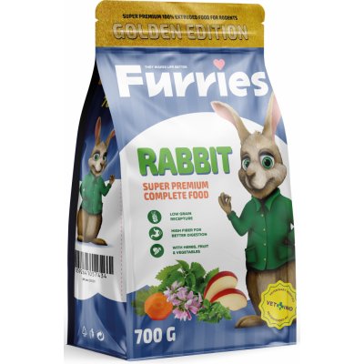 Furries Extrudované Granule Králík Adult 0,7 kg – Zboží Mobilmania