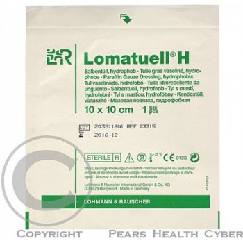 Lomatuell Tyl mastný H sterilní 10 x 10 cm 1 ks
