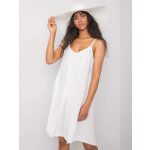 Dámské šaty na ramínka TW-SK-BI-81541.31-white bílá – Zboží Mobilmania