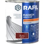Barva pro plechové střechy RAFIL třešňová. RAL 3011 polomat pro okapy, 0,75L – Hledejceny.cz