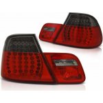 ZADNÍ SVĚTLA, SVĚTLOMETY, LAMPY BMW E46 COUPE, 2003-2006, LED, ČERVENÁ, KOUŘOVÁ – Zboží Mobilmania