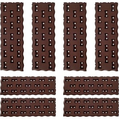 Prosperplast IKRT1 PAD 60 x 20 cm hnědá 8 ks – Sleviste.cz