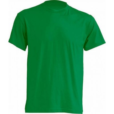 Klasické tričko JHK v rovném střihu bez bočních švů zelená výrazná JHK150 – Zboží Mobilmania