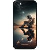 Pouzdro a kryt na mobilní telefon Apple Pouzdro Mobiwear Glossy Apple iPhone SE - G003G Astronaut na samotce