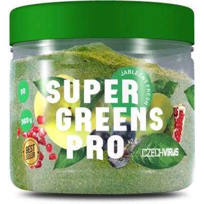 Czech Virus Super Greens Pro V2.0 jablečný fresh 360 g
