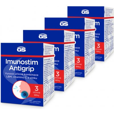 GS Imunostim Antigrip 4 × 60 pastilek – Hledejceny.cz