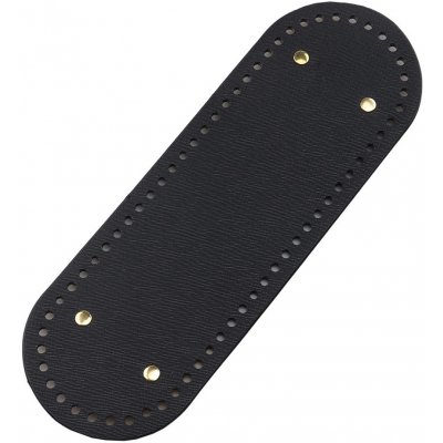 Pro Háčkování Koženkové dno na kabelku s nožkami 30 x 10 cm černé – Zboží Dáma