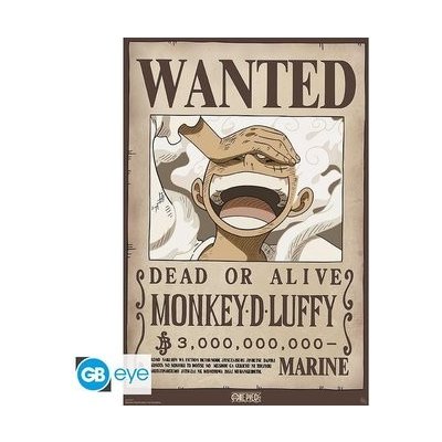 One Piece Plakát Maxi - Wanted Luffy 91,5 x 61 cm – Zboží Dáma