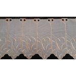 Záclona ornament oranžová 45 cm – Hledejceny.cz