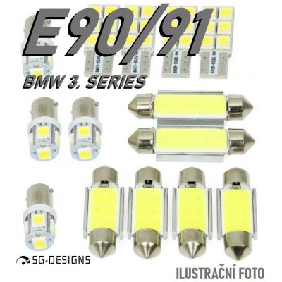 LED osvětlení interiéru BMW E90 E91 E92 - sada žárovek – Zboží Mobilmania