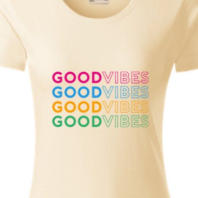 Organické triko Good Vibes dámské – Hledejceny.cz
