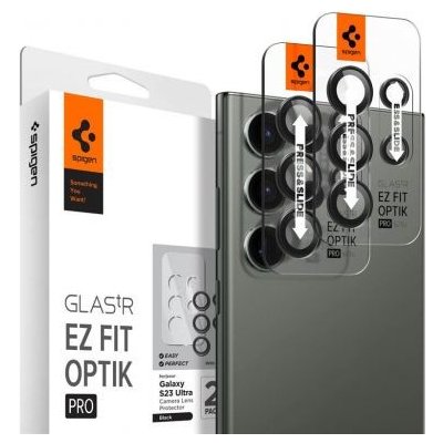 Spigen Glass Optik Pro 2P, -Galaxy S23 Ultra černé – Zboží Mobilmania