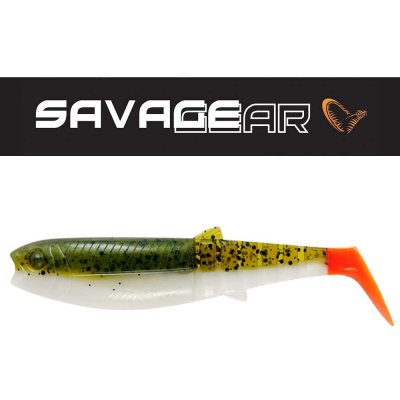 Savage Gear Cannibal Shad Olive Hot Orange 10cm 9g