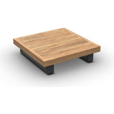 Jati Kebon Truro, Jati Kebon, čtvercový 90x90 x 30 cm charcoal mat, deska teak – Hledejceny.cz