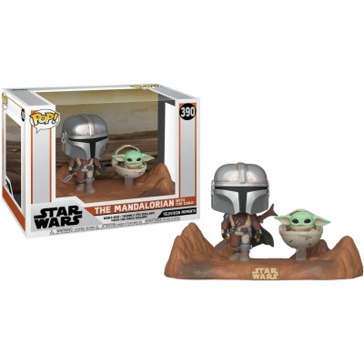 Funko Pop! 390 TV Moments Star Wars The Mandalorian The Mandalorian with the Child – Zboží Mobilmania