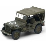 Welly Jeep Willys MB (1941) 1:18 se střechou – Hledejceny.cz