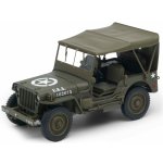 Welly Jeep Willys matná olivová U.S. Army 1:18 – Zboží Dáma