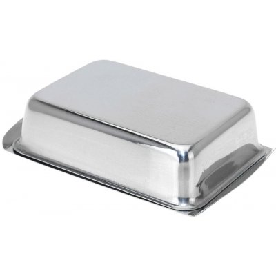 Excellent Houseware Kovová máselnička Chrome 16 x 10 x 4 cm – Zboží Mobilmania