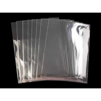 Prima-obchod PP sáček s lepicí klopou 30x38 cm, barva transparent – Zboží Živě