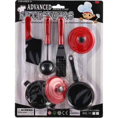 Teddies Sada nádobí 7ks červená – Zbozi.Blesk.cz